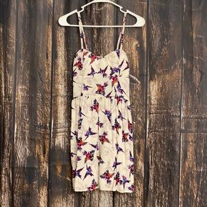 White Dress With Beautiful Birds